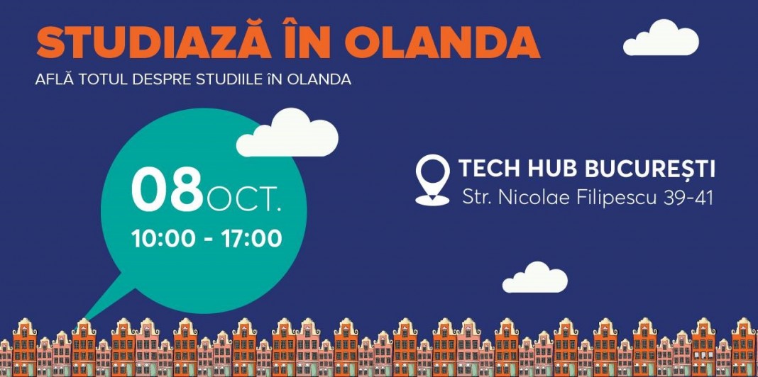 Elevii care doresc să studieze în Olanda sunt așteptați la târgul “Studiază în Olanda” Elevii care doresc să studieze în Olanda sunt așteptați la târgul “Studiază în Olanda”