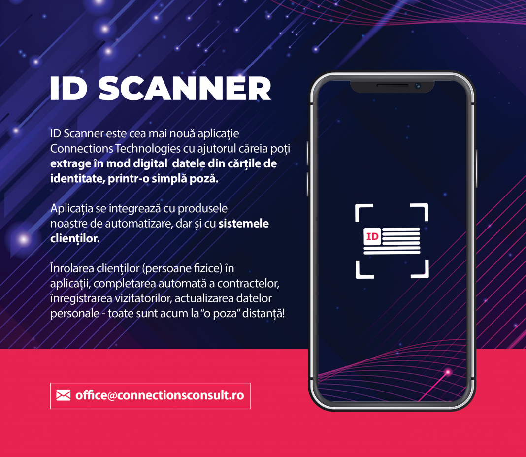 Connections a lansat ID Scanner, aplicația prin care poți extrage datele din cărțile de identitate printr-o simplă poză Connections a lansat ID Scanner, aplicația prin care poți extrage datele din cărțile de identitate printr-o simplă poză