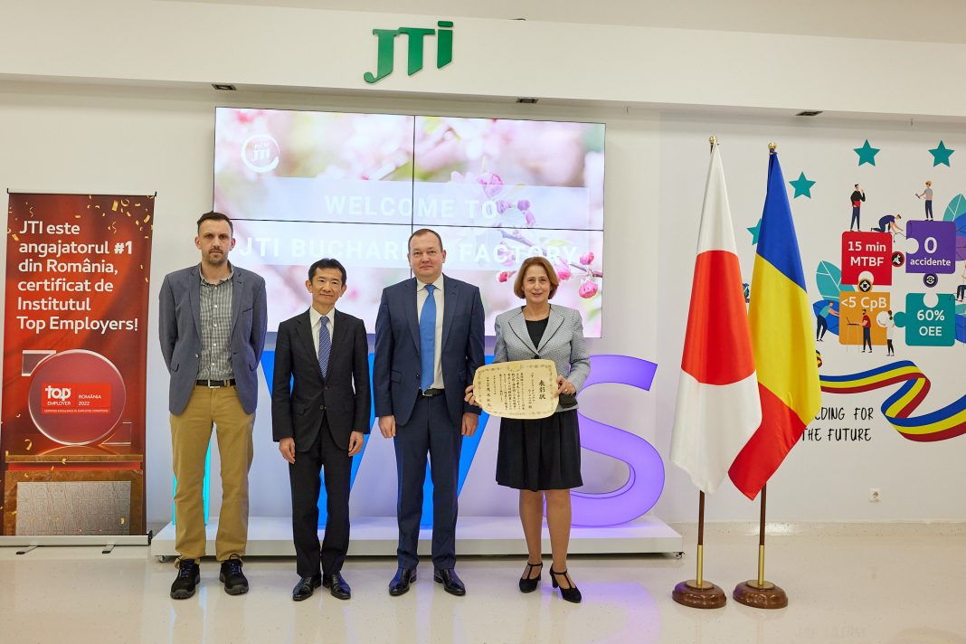 JTI premiata de MAE Japonia JTI premiata de MAE Japonia