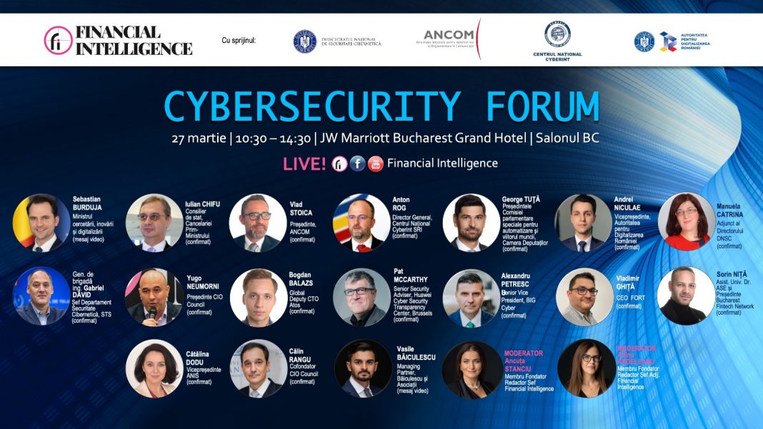 Financial Intelligence organizează a cincea ediție a evenimentului CYBERSECURITY FORUM Financial Intelligence organizează a cincea ediție a evenimentului CYBERSECURITY FORUM