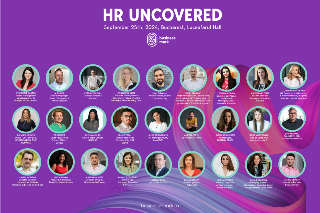 HR Uncovered 2024: 27 de lideri români și internaționali discută despre călătoria de devenire profesională și leadership HR Uncovered 2024: 27 de lideri români și internaționali discută despre călătoria de devenire profesională și leadership