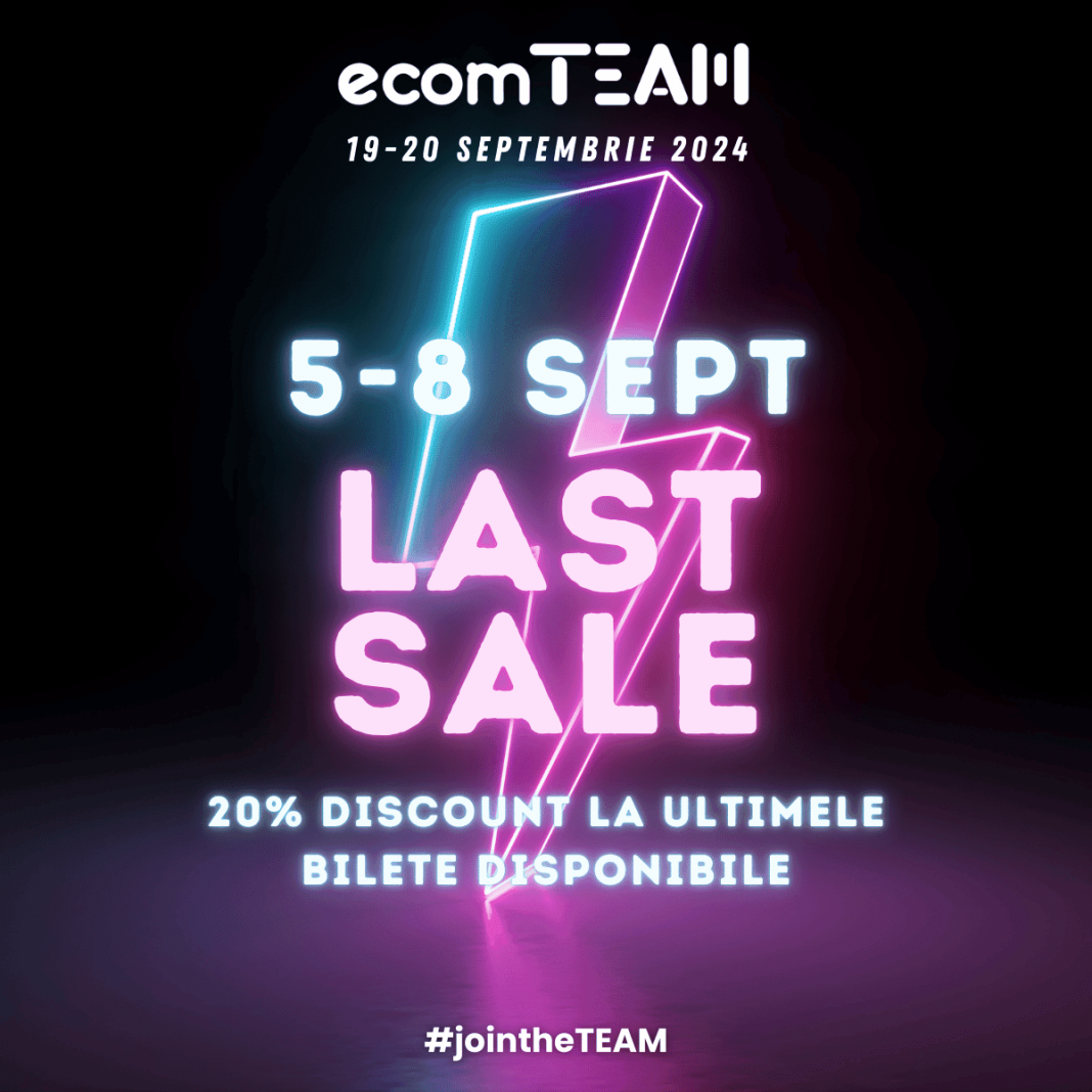 EcomTEAM, teambuidling-ul eCommerce-ului românesc începe în mai puțin de 2 săptămâni! EcomTEAM, teambuidling-ul eCommerce-ului românesc începe în mai puțin de 2 săptămâni!