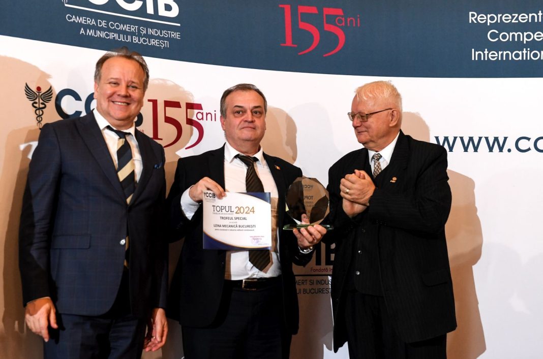Excelența în afaceri, premiată de CCIB la Topul firmelor din București Excelența în afaceri, premiată de CCIB la Topul firmelor din București