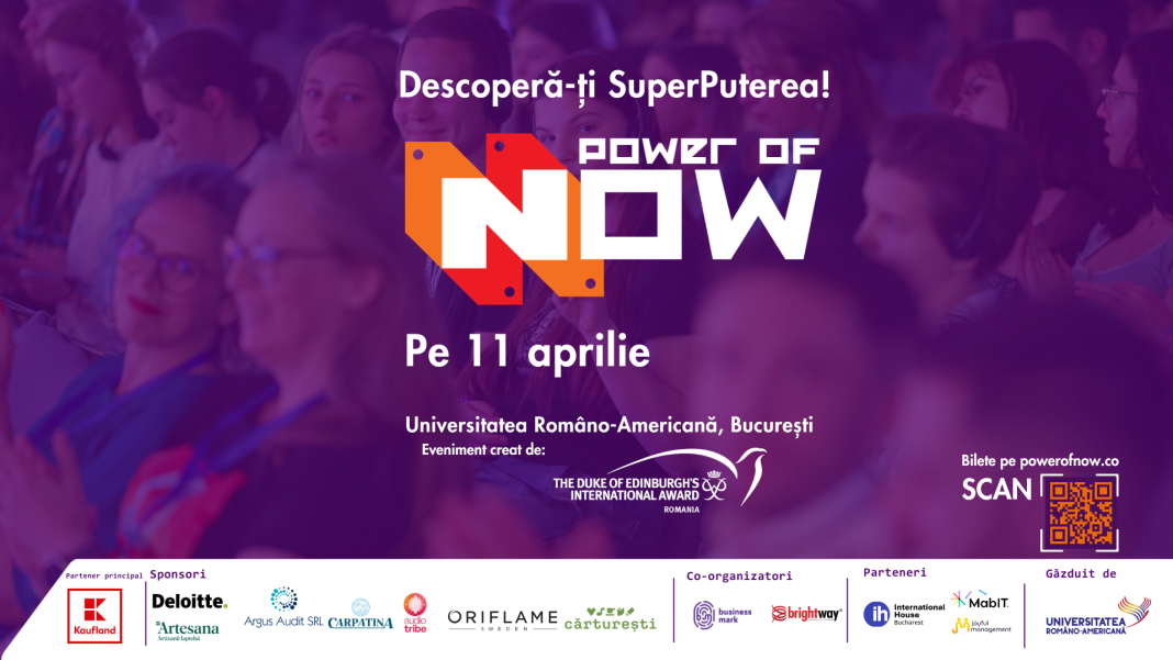 Power of NOW, evenimentul care inspiră și pregătește tinerii pentru viitor – 11 aprilie 2025, București Power of NOW, evenimentul care inspiră și pregătește tinerii pentru viitor – 11 aprilie 2025, București