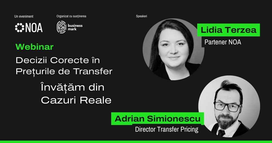Concluziile webinarului „Decizii corecte în prețurile de transfer: învățăm din cazuri reale”. Concluziile webinarului „Decizii corecte în prețurile de transfer: învățăm din cazuri reale”.