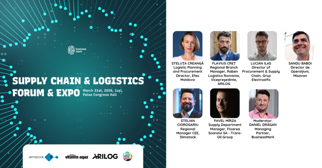 O nouă ediție „Supply Chain & Logistics Forum & Expo” la Iași. Pe 31 martie 2026, lideri din domeniu vor analiza oportunitățile strategice din regiunea Moldova O nouă ediție „Supply Chain & Logistics Forum & Expo” la Iași. Pe 31 martie 2026, lideri din domeniu vor analiza oportunitățile strategice din regiunea Moldova